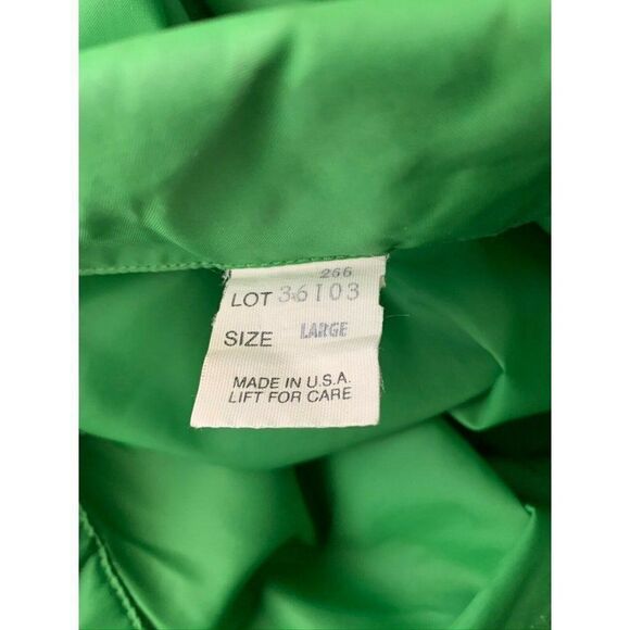 Vtg AAU Junior Olympics Windbreaker Jacket L Green - Picture 10 of 10